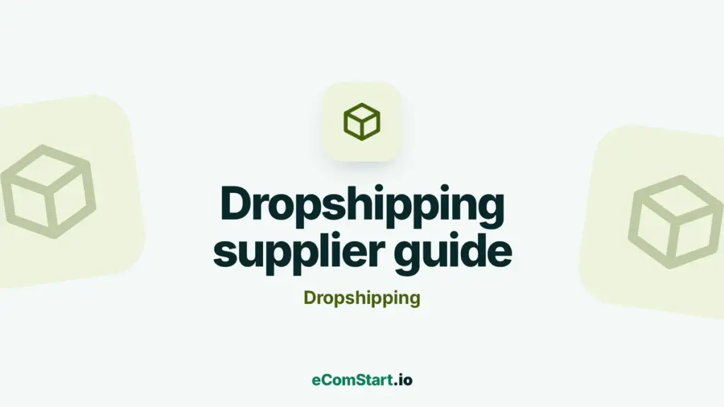 Dropshipping supplier guide - guide cover