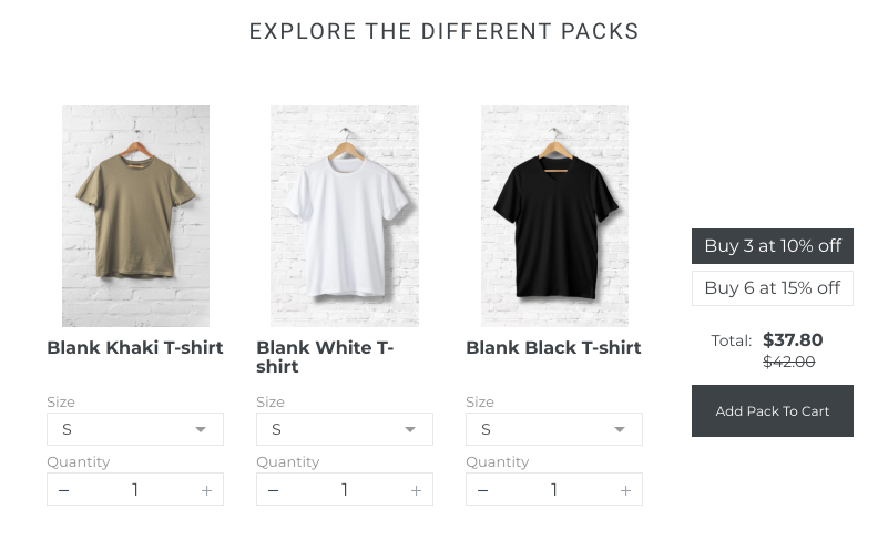 Variant Based Bundles 