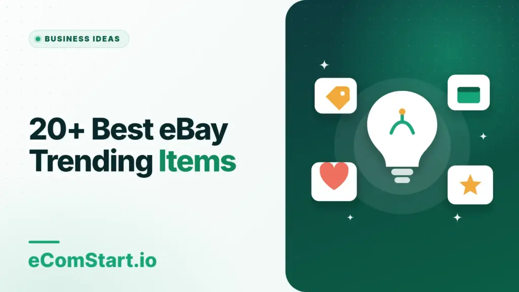 20+ Best eBay Trending Items. Cover image showing a light bulb surrounded by idea cards.
