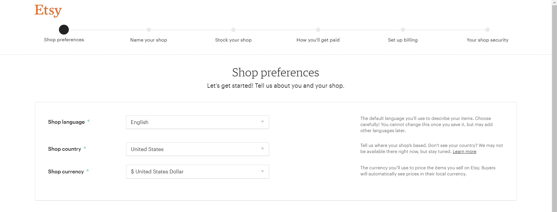 multiple etsy shops set up 2