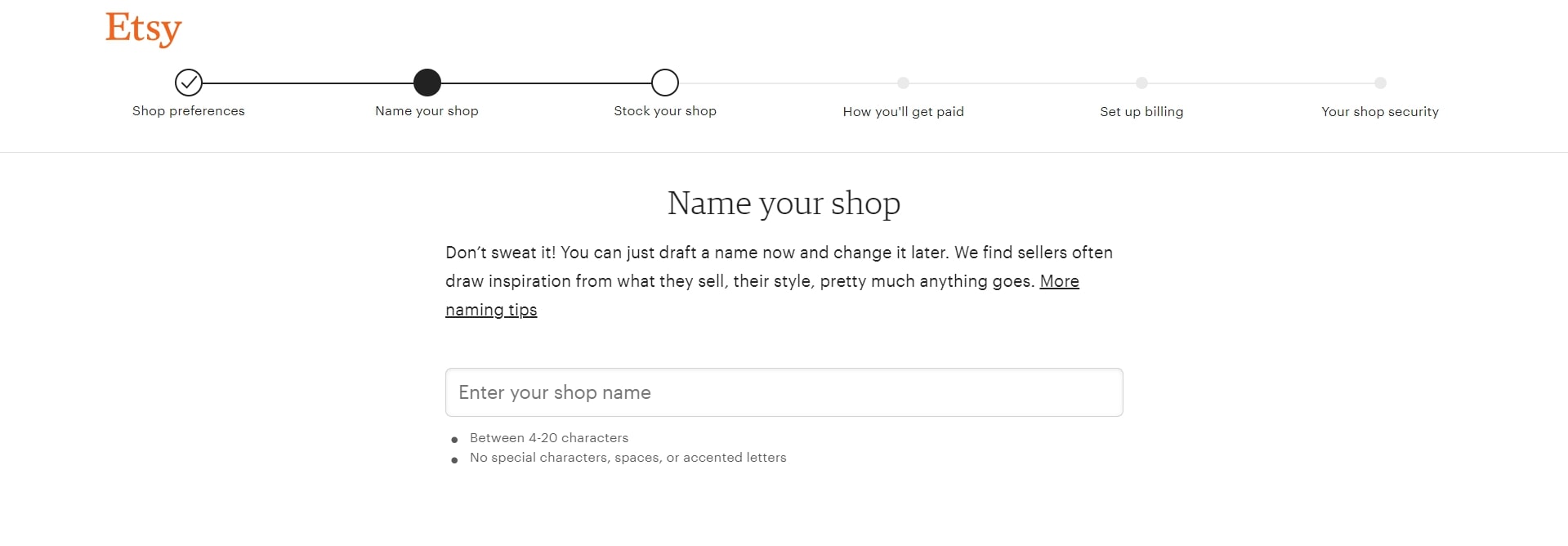 multiple etsy shops set up 3