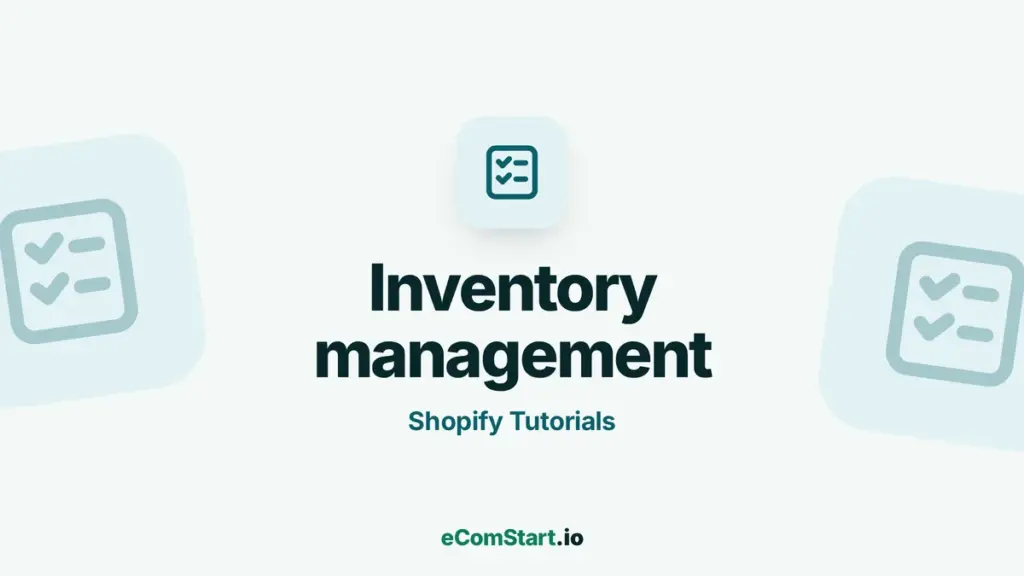 Inventory management - guide cover