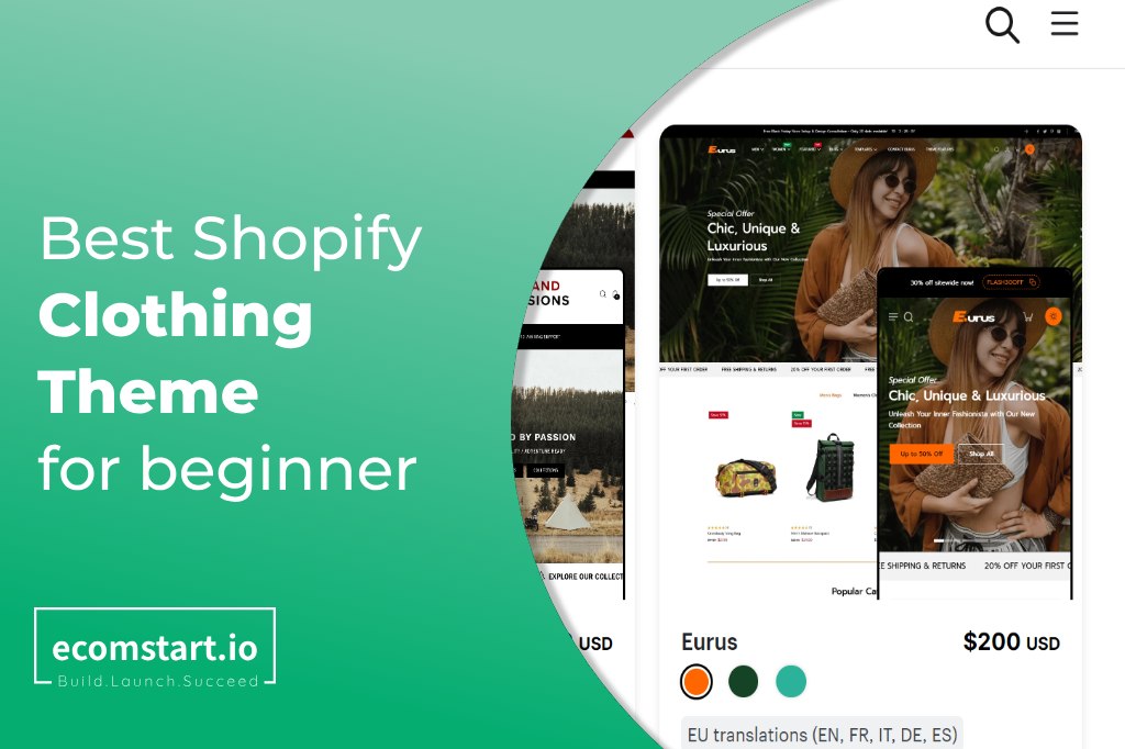 Colthing Theme Top Shopify Themes for Beginner Clothing Stores