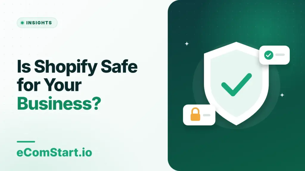 Is Shopify Safe for Your Business?. Cover image showing a shield with a check mark.