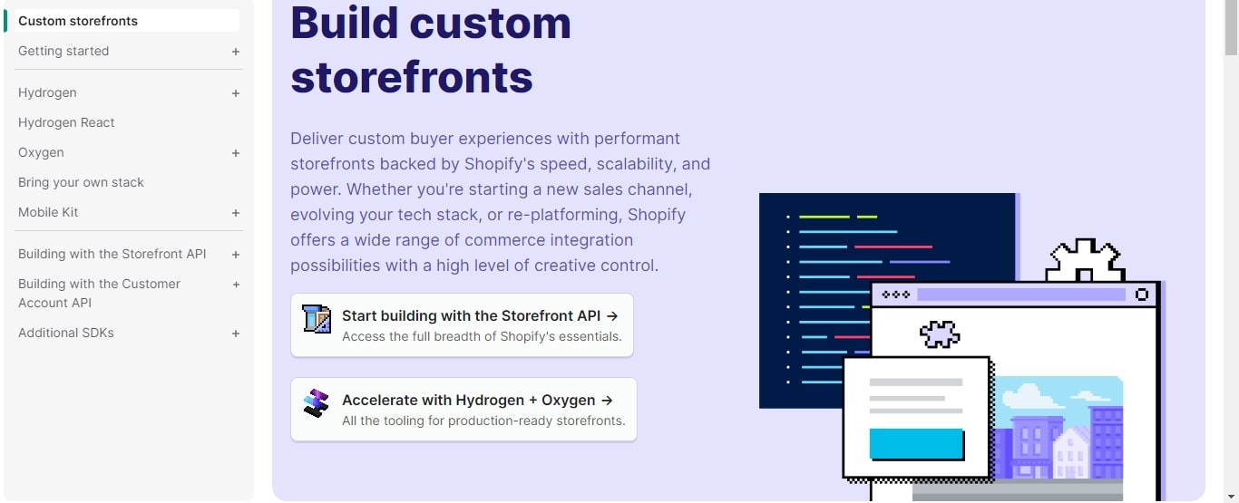 shopify features custom storefront