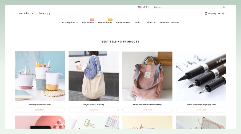 notebook-therapy-store-best-shopify-themes-for-dropshipping
