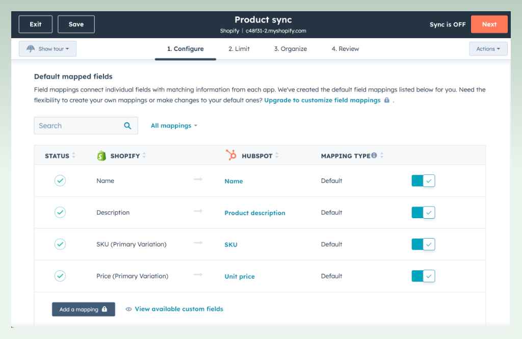 product-sync-in-shopify-hubspot