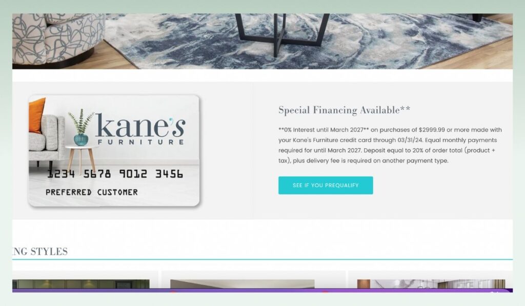 Kanes-furniture-special-financial-offer