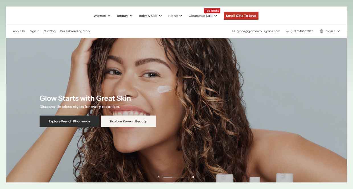 Glamourous Grace - Best grocery Shopify stores