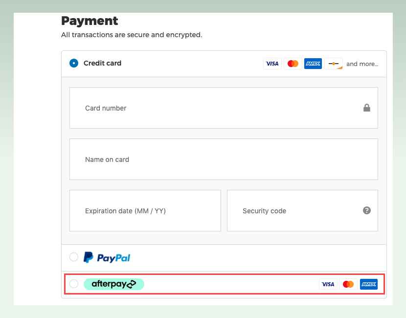 select-afterpay-in-payment-section-shop-pay-vs-afterpay