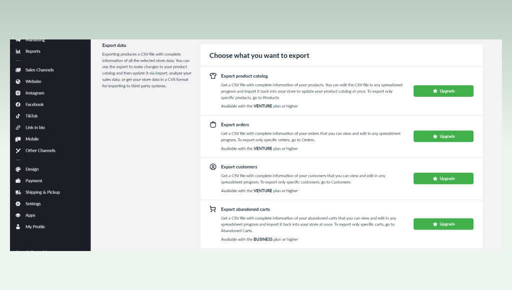choose-data-to-export-from-lightspeed-to-shopify