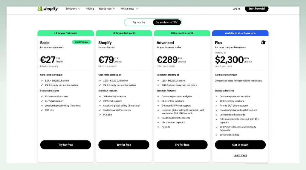 france-germany-shopify-pricing-plans