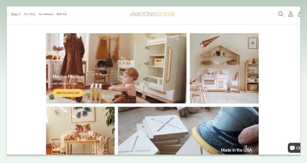 milton-and-goose-interface-display-categories-shopify-toy-stores