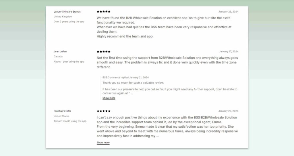 bss-wholesale-solution-app-details-good-reviews-best-wholesale-apps-for-shopify