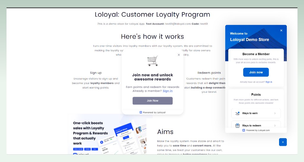 loloyal-demo-website-example