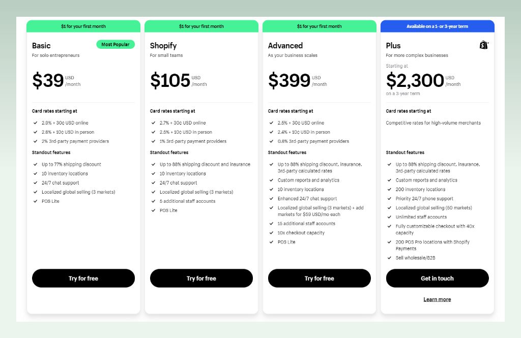 Shopify-pricing-plans-billed-monthly