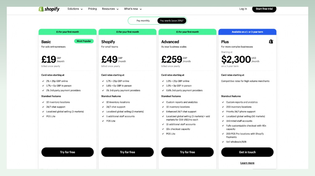 uk-shopify-pricing-plans