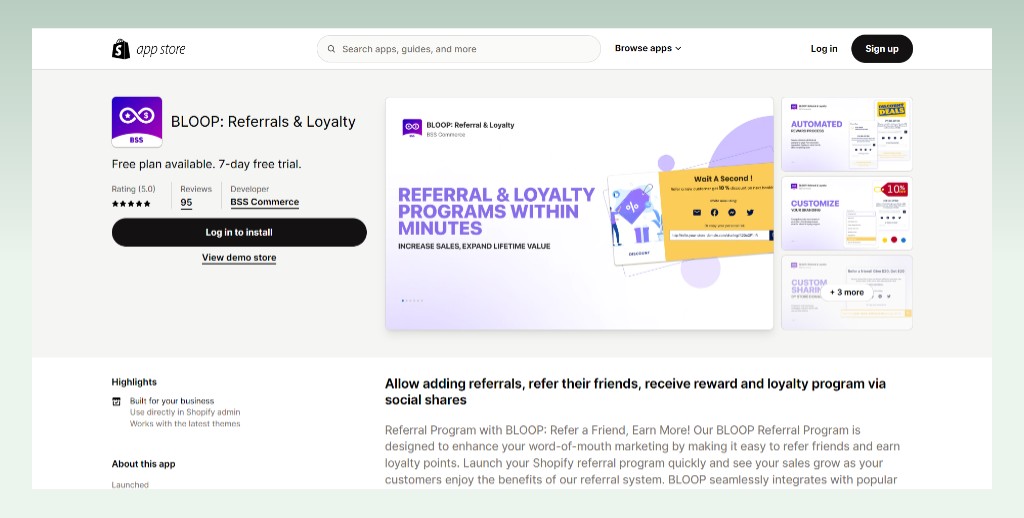 bloop-referral-loyalty-app-best-shopify-apps-to-increase-sales
