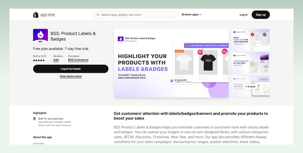bss-product-labels-badges-best-shopify-apps-to-increase-sales