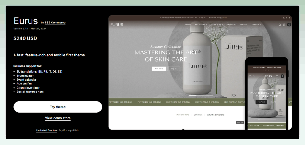 eurus-theme-best-shopify-themes-for-dropshipping