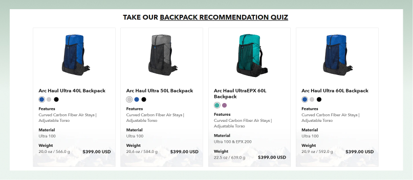 backpack-recommndation-zpacks-website