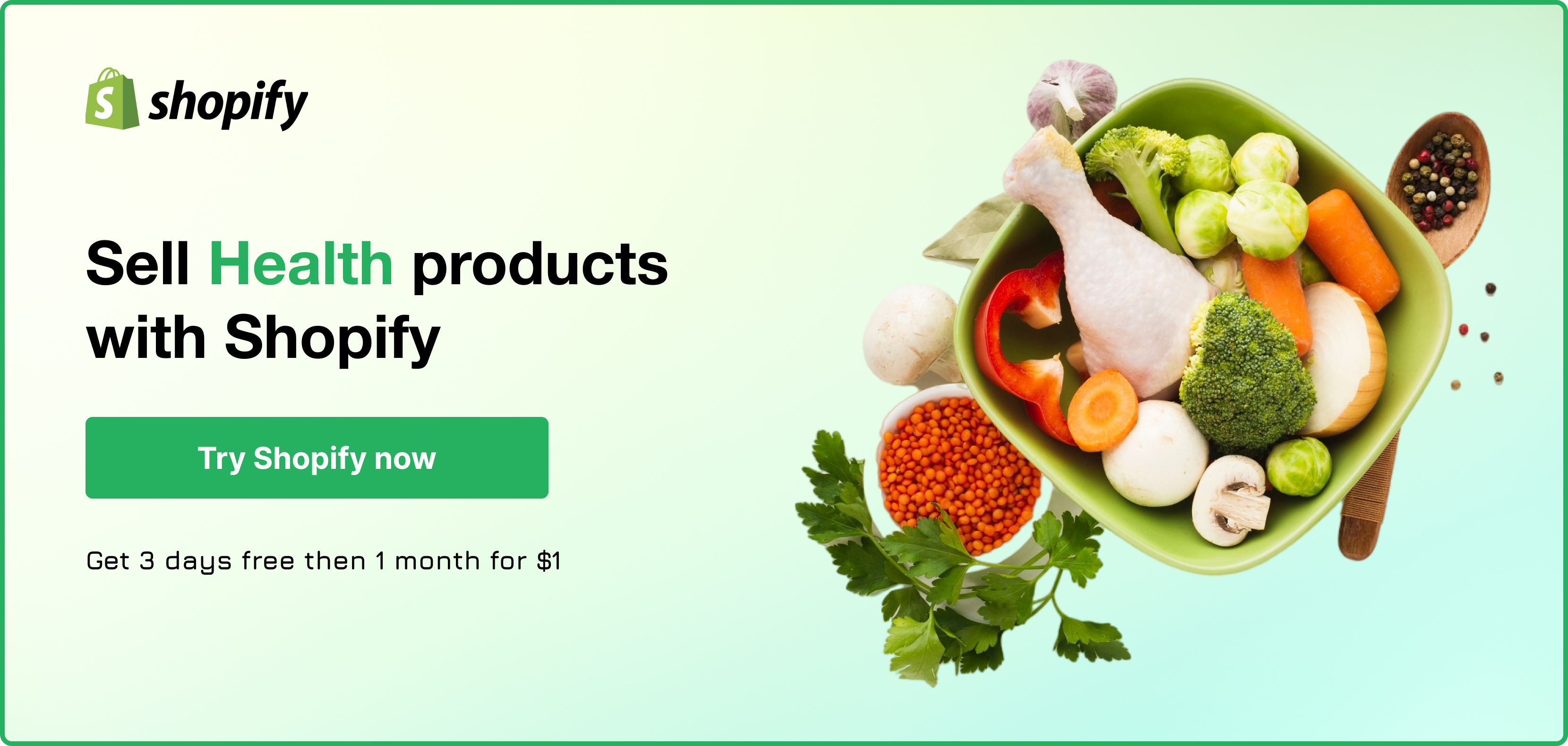 sell health products with Shopify CTA