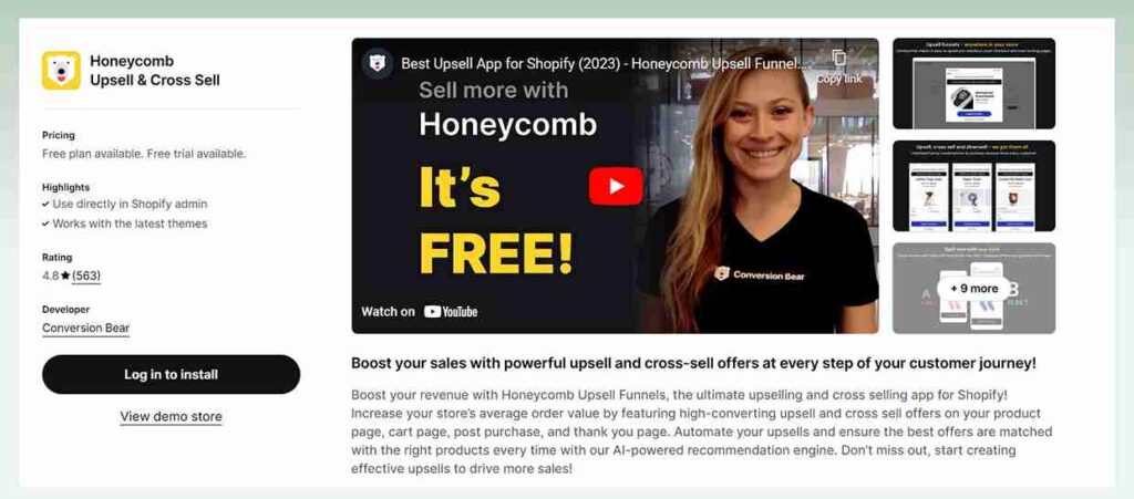 Honeycomb-Upsell-and-Cross-Sell