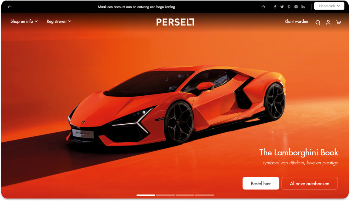 Persell website after using Shopify store setup services