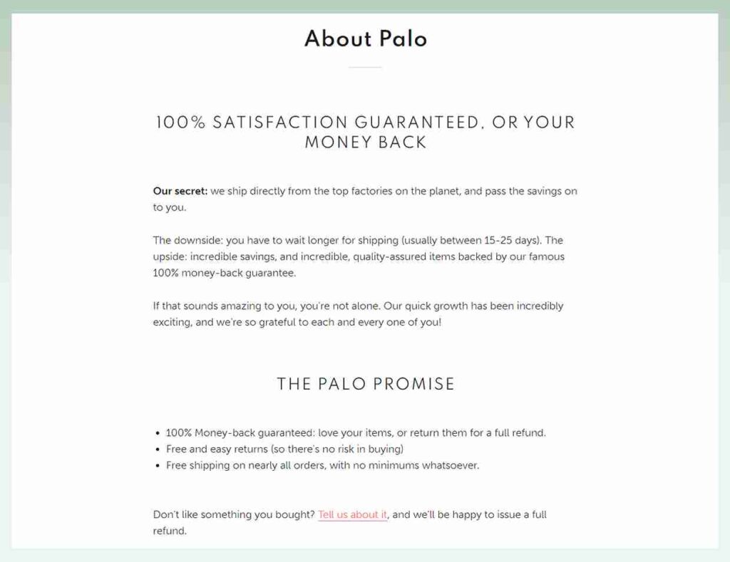 Palo-reimbursement-policy