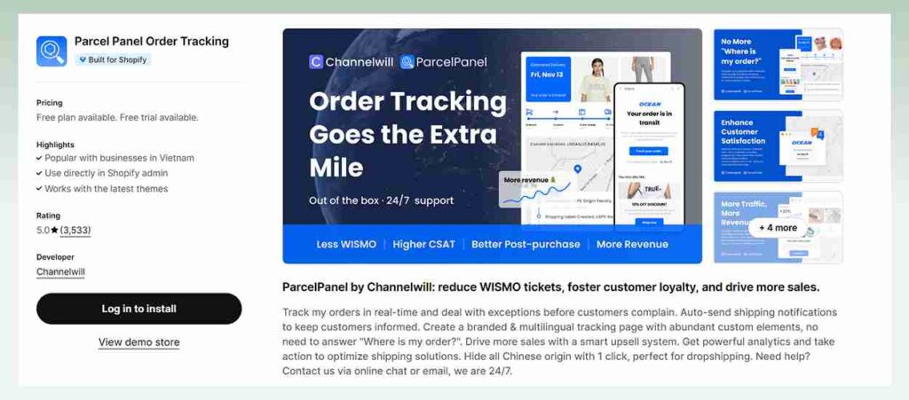 Parcel-Panel-Order-Tracking