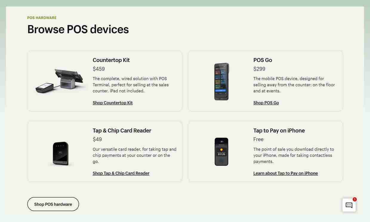 Shopify-POS-hardware