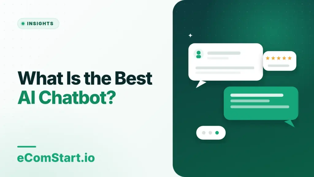 What Is the Best AI Chatbot?. Cover image showing chat bubbles with a star rating.