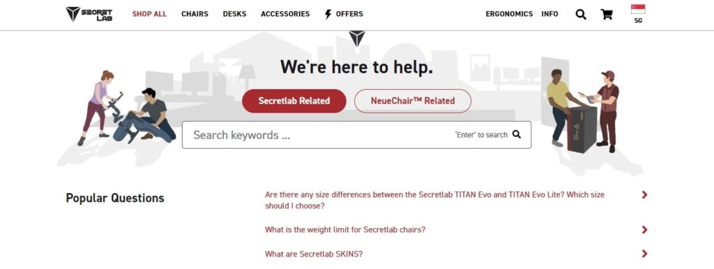 Secret Lab Shopify FAQ Template