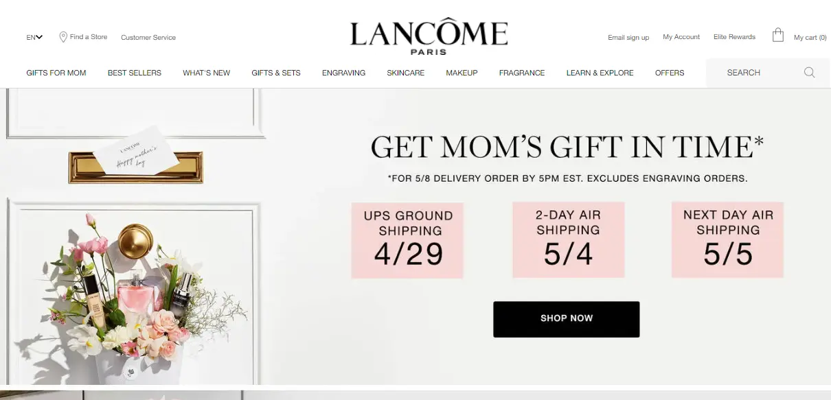 Lancome - headless store example
