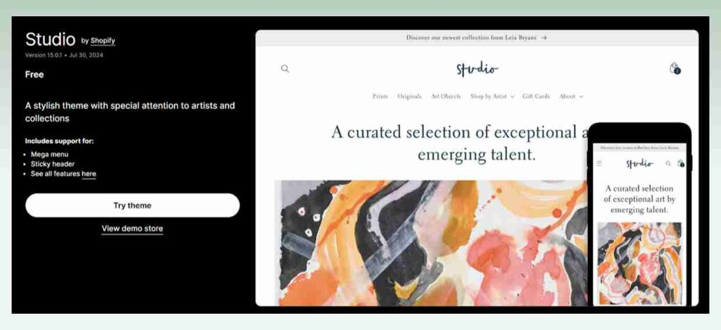 Studio-Shopify-theme  