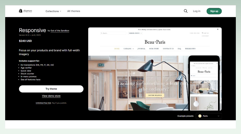 best-shopify-furniture-themes