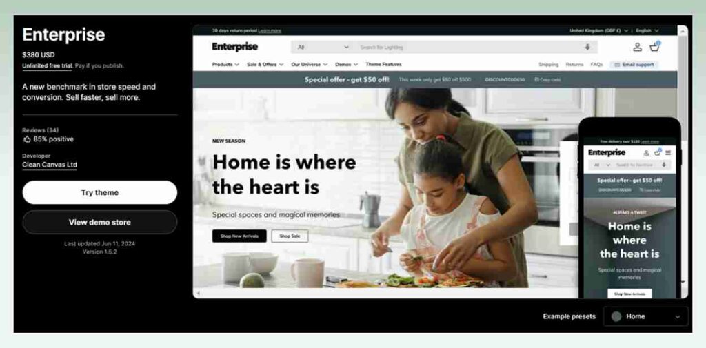 Enterprise-Shopify-theme  