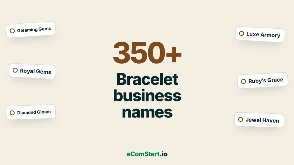Bracelet business names - name ideas cover