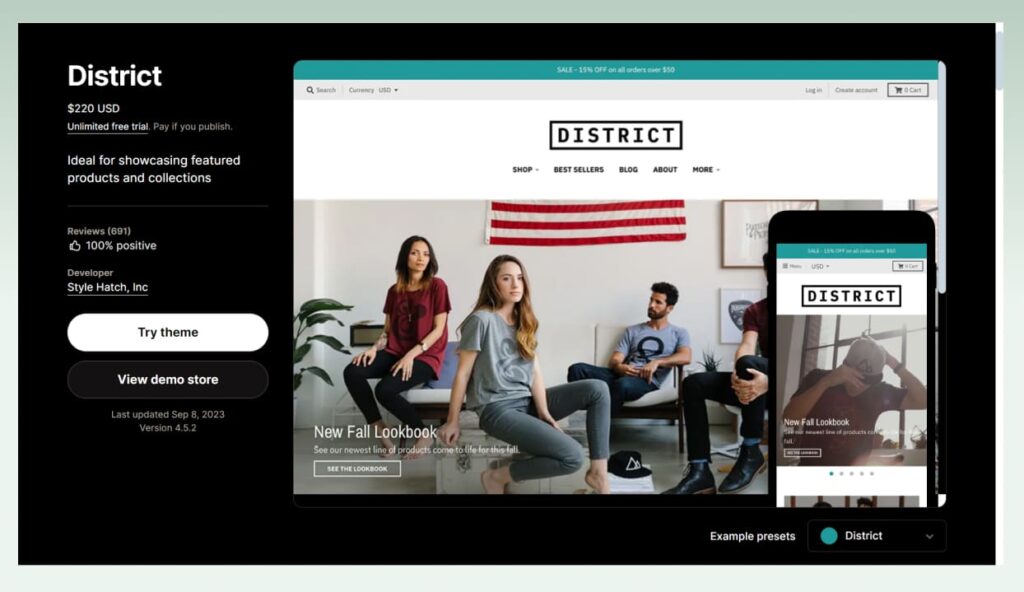 district-best-shopify-theme-for-print-on-demand-store