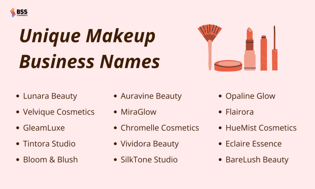 unique makeup business name ideas
