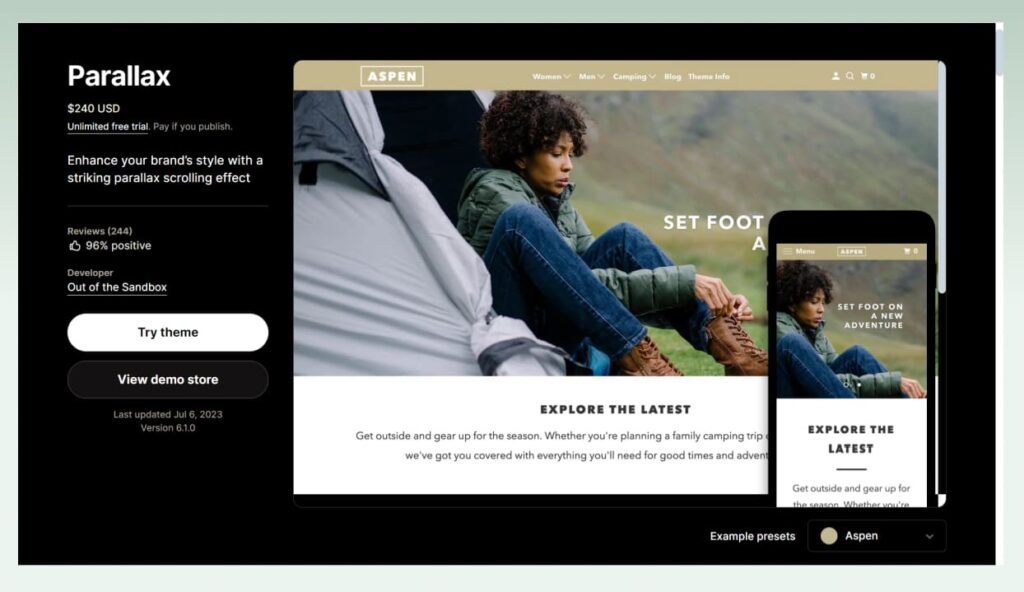 parallax-best-shopify-theme-for-print-on-demand