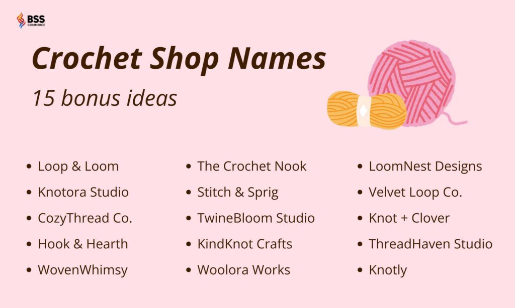 crochet business name ideas