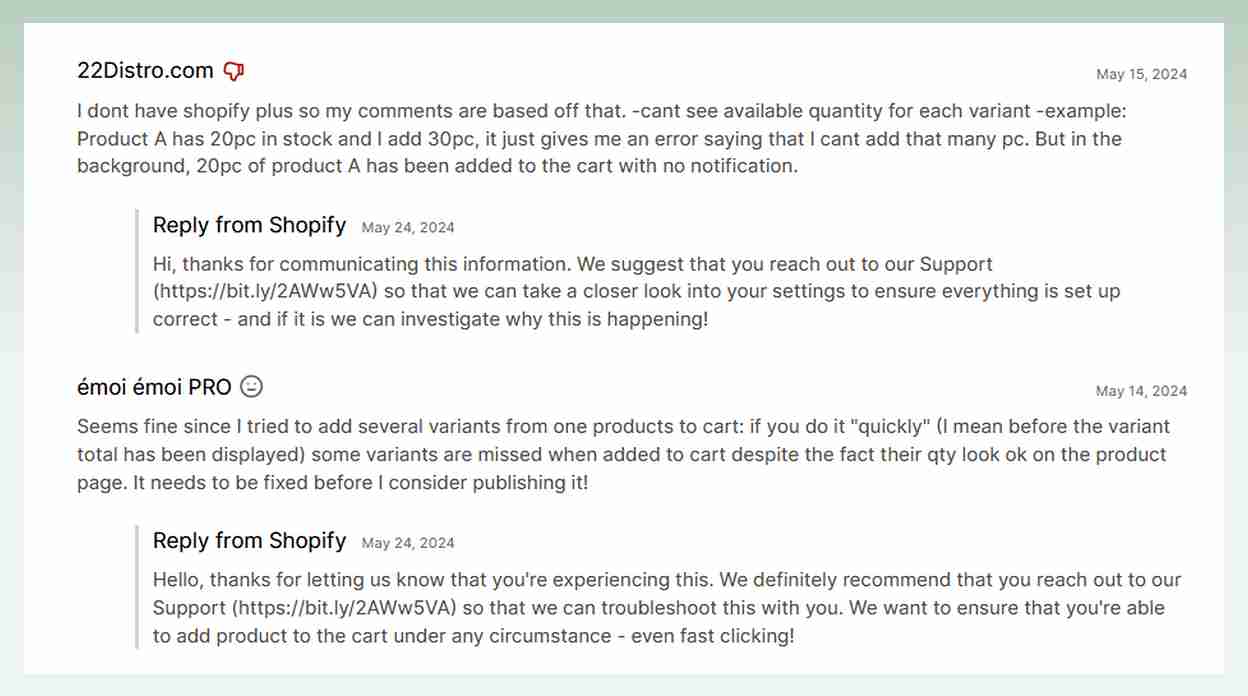 Trade-Shopify-theme-negative-feedback