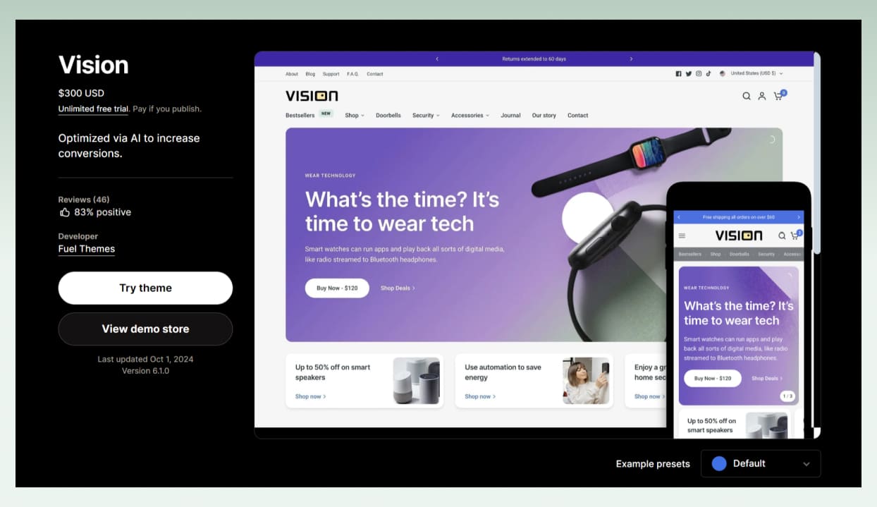 Vision-Shopify-Theme-download