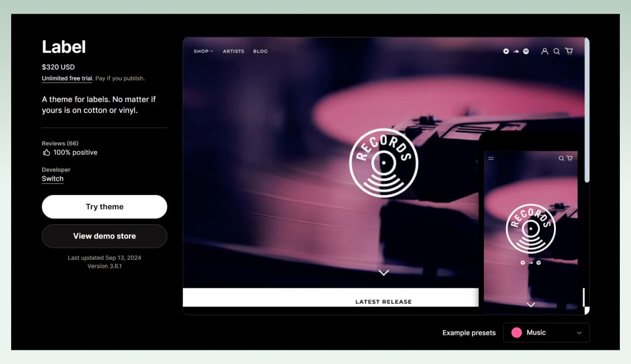 label-best-Shopify-entertainment-themes