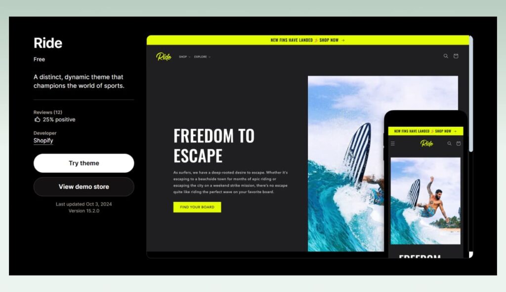 ride-best-free-technology-Shopify-theme