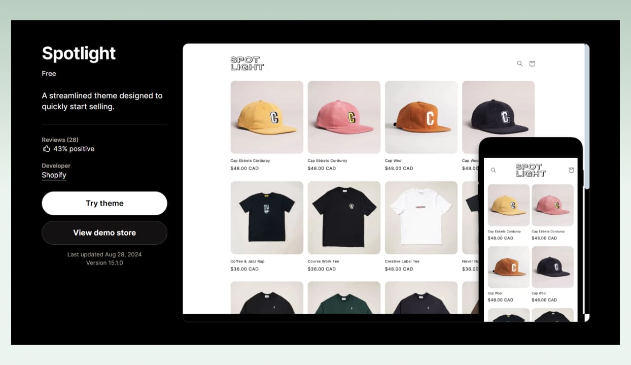 spotlight-best-Shopify-themes-for-baby-store-free