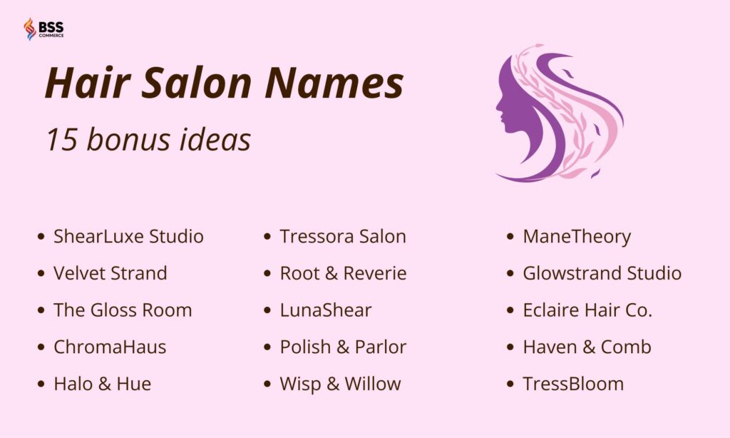 unique hair salon names ideas