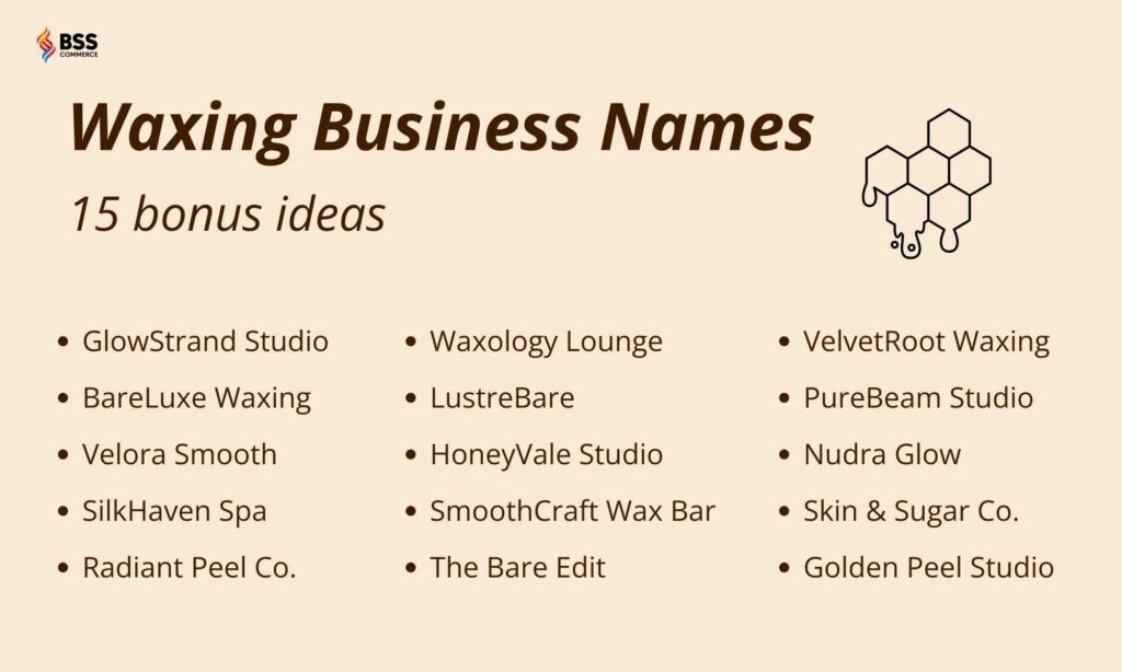 unique waxing business names