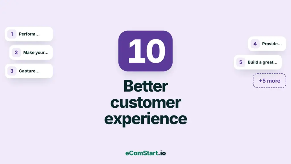 Better customer experience - list cover